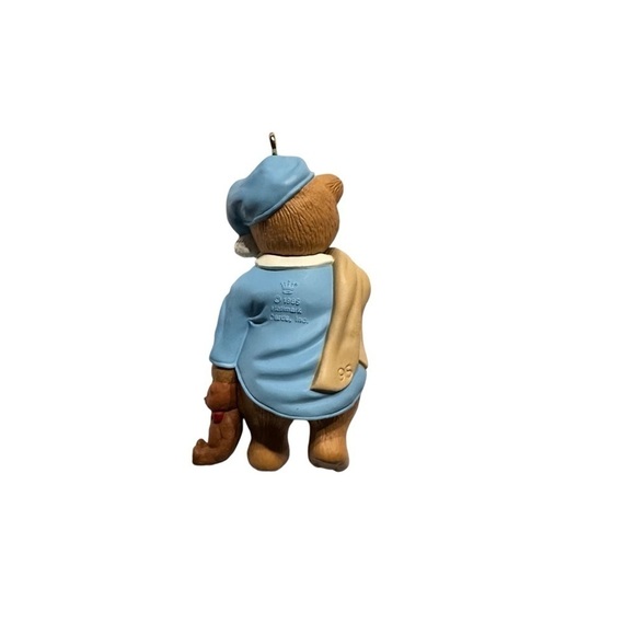 Vintage Christmas Hallmark Keepsake Ornament Waiting Up For Santa Teddy Bear - Picture 4 of 6